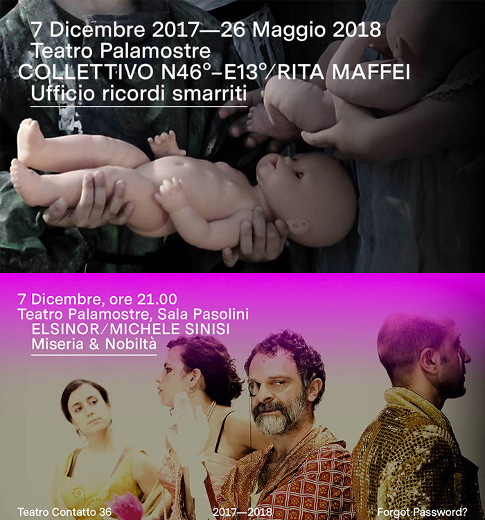 Doppia serata con Teatro Contatto 36 – Teatro Palamostre 7 dicembre